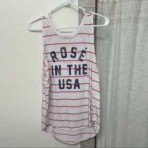 Striped Rosé In The USA Tank